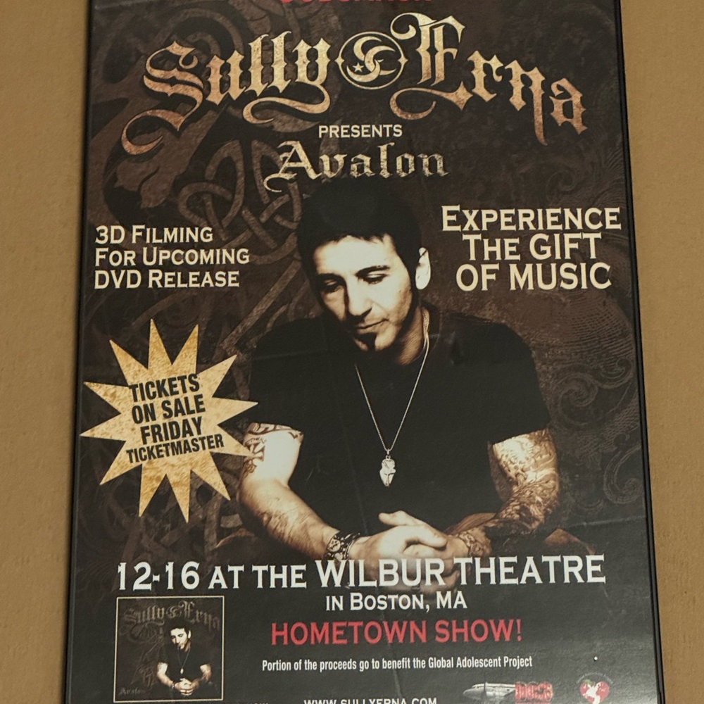 Sully Erna Avalon Concert Poster
